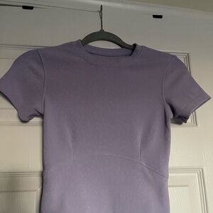 Women's Lavender Short Sleeve Athletic Tee